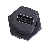 Гнездо USB-A герметичное (WP-UAC2S-P04P) Emico