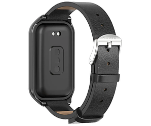 Шкіряний ремінець Mijobs для фітнес браслета Xiaomi Redmi Smart Band 2 - Black