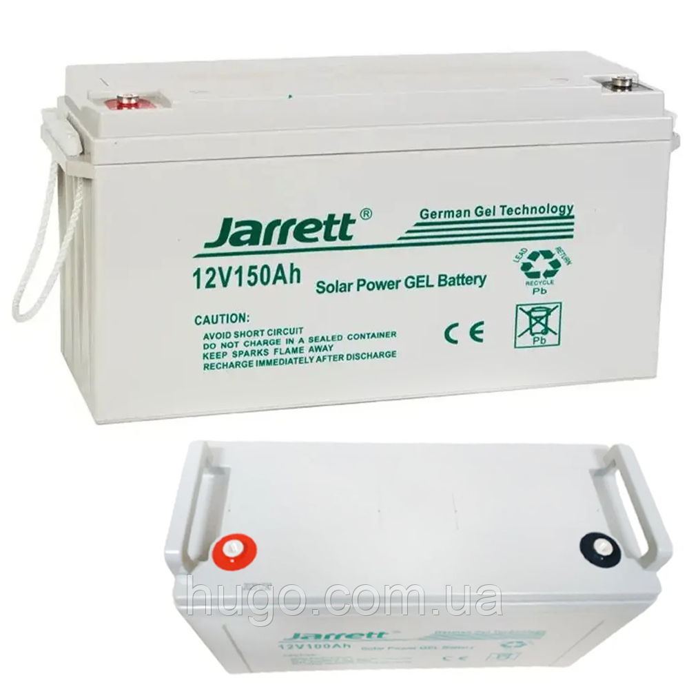 Гелевый аккумулятор 12V, 150Ah Jarrett / Аккумуляторная батарея для ...