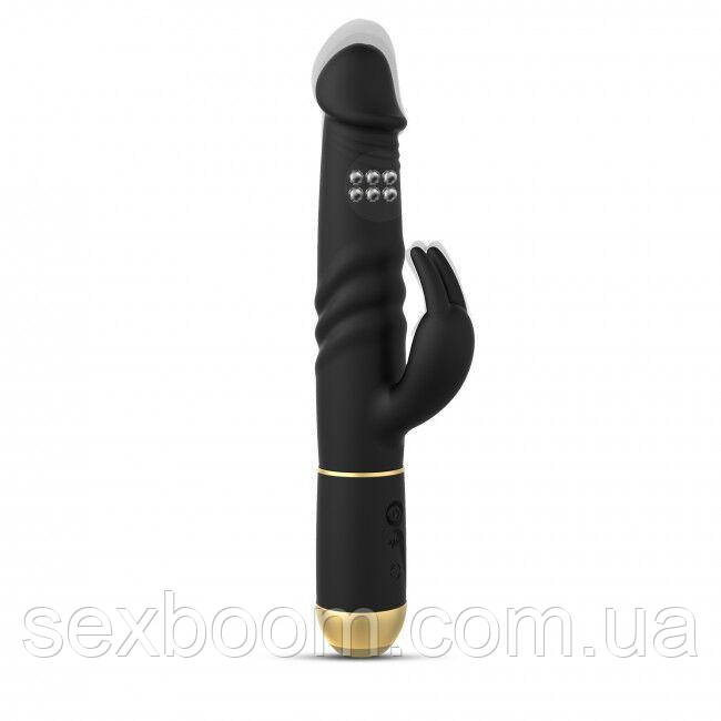 Вібратор Dorcel Furious Rabbit 2.0 з зворотно-поступальними рухами головки, що перезаряджається