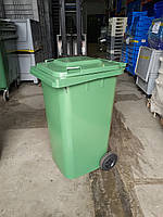 Бак мусорный 240 литров, зеленый