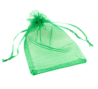 Мешочек подарочный из органзы "Зеленый" размер 10х15см цена за 1 шт.