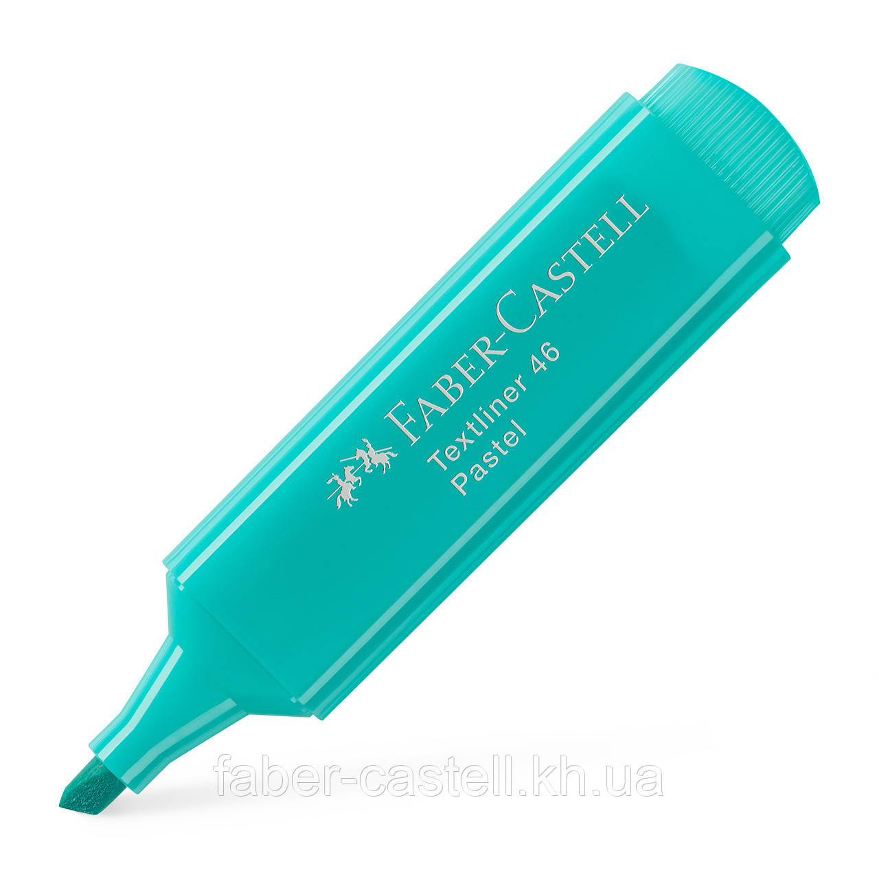 Маркер текстовий пастельний Faber-Castell Textliner 46 Pastel turquoise, колір бірюзовий, 154658