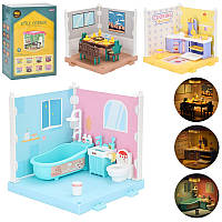 Іграшкові меблі LC3375-3-7-8, кімната, 2 різновиди, світло, на батарейках