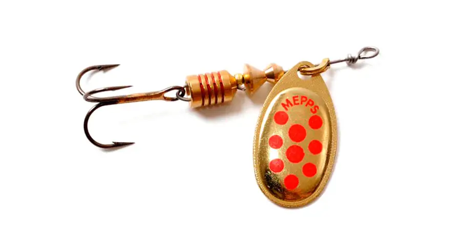 Блешня Mepps Aglia Decoree 2 золото/червоні крапки 4.5г, фото 1