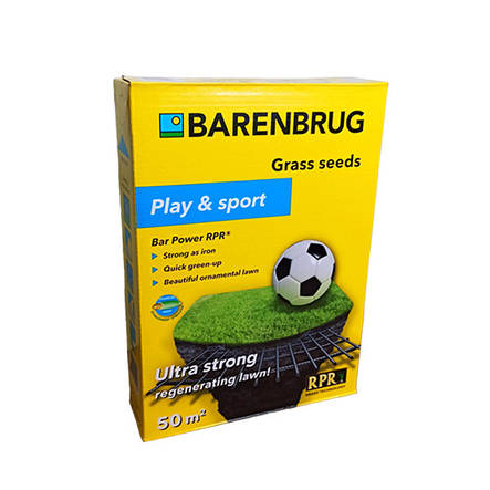 Насіння газону Bar Power RPR 1 кг. Barenbrug, фото 3