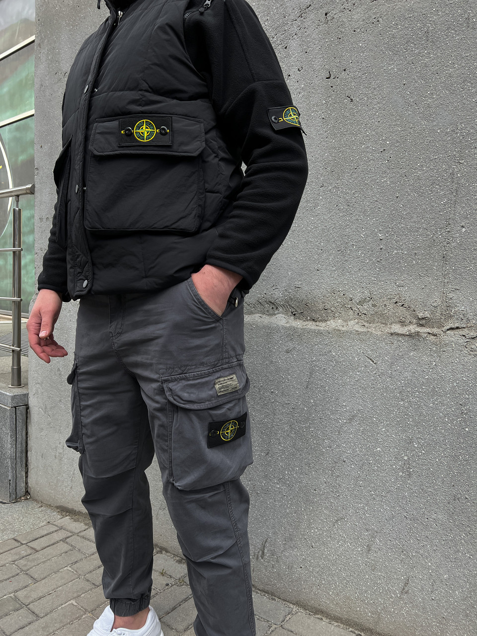 Мужские джоггеры Stone Island / CLO-396 - фото 6 - id-p1699700287