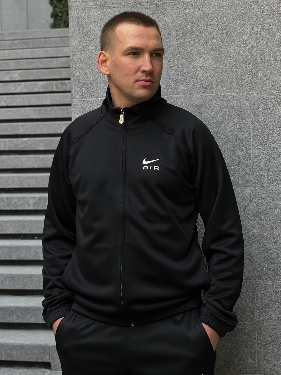 Олімпійка чоловіча Nike Air Men's Poly-Knit Jacket / DQ4221-010 (Розміри:XL,XXL)