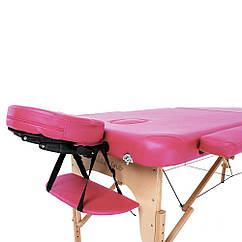 Масажний стіл RelaxLine Malibu FMA306A-1.2.3, рожевий, дерев'яний