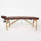 Масажний стіл RelaxLine FMA201A-1.2.3 (Bali) кавовий, дерев'яний, фото 2
