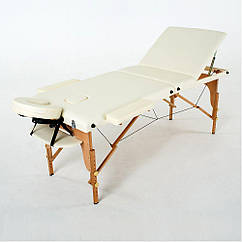 Масажний стіл RelaxLine Barbados FMA301A-1.2.3, світло-бежевий, дерев'яний