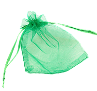 Мешочек подарочный из органзы "Зеленый" размер 9х12см цена за 1 шт.