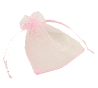 Мешочек подарочный из органзы "Розовый" размер 9х12см цена за 1 шт.
