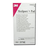 Пластырь стерильный 3M Medipore+Pad 3570E, гипоаллергенный, 10х20 см