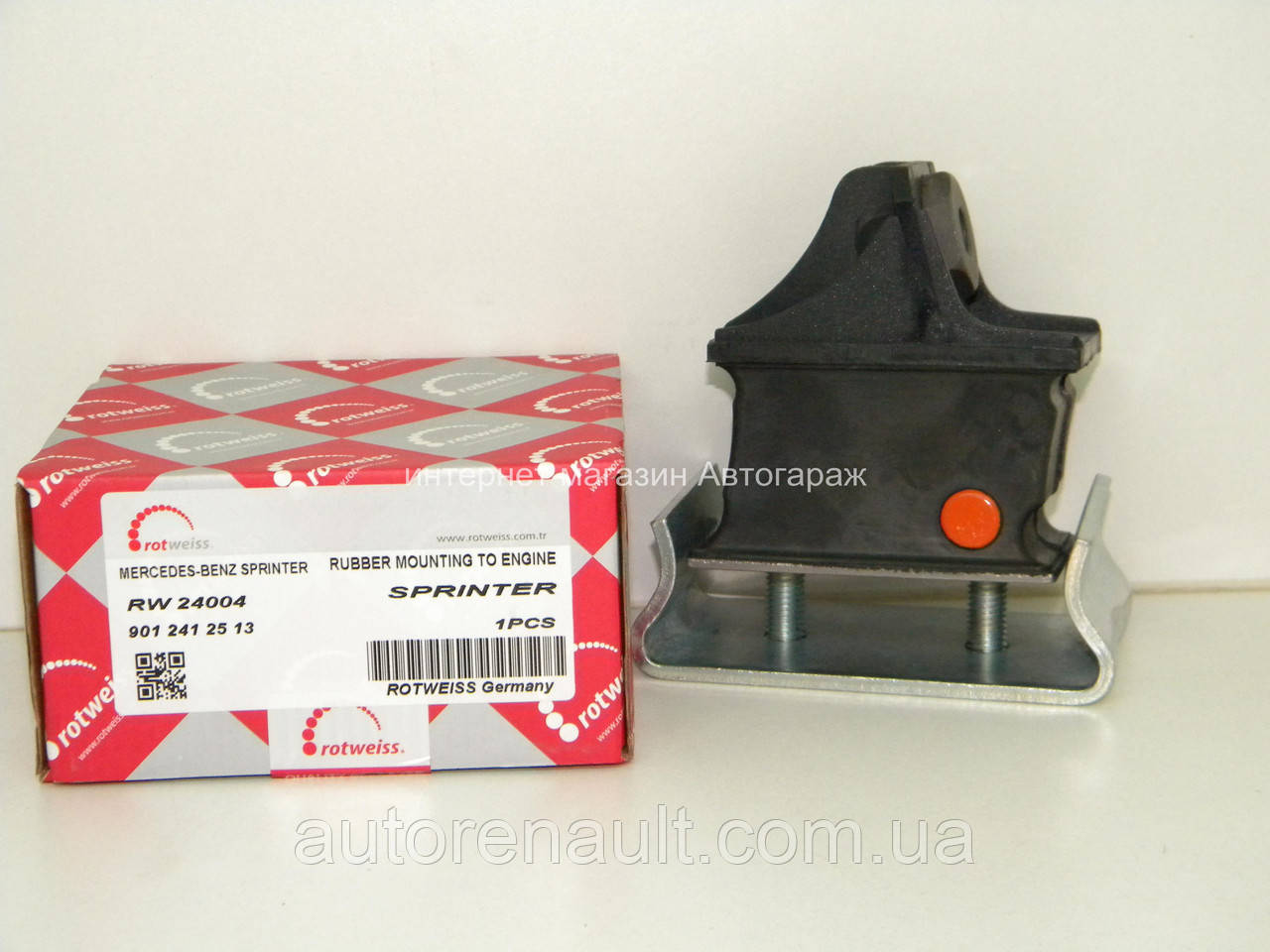 Подушка двигуна (L/R) на Мерседес Спринтер 208-416 1995-2006 ROTWEISS (Туреччина) RW24004