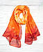 Шарф жіночий тонкий легкий весняний осінній Леона оранж, фото 4