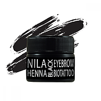 Nila Хна для бровей и биотату черная black, 10г