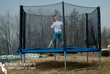 Батут Total Sport 252 см з сіткою з дробинкою