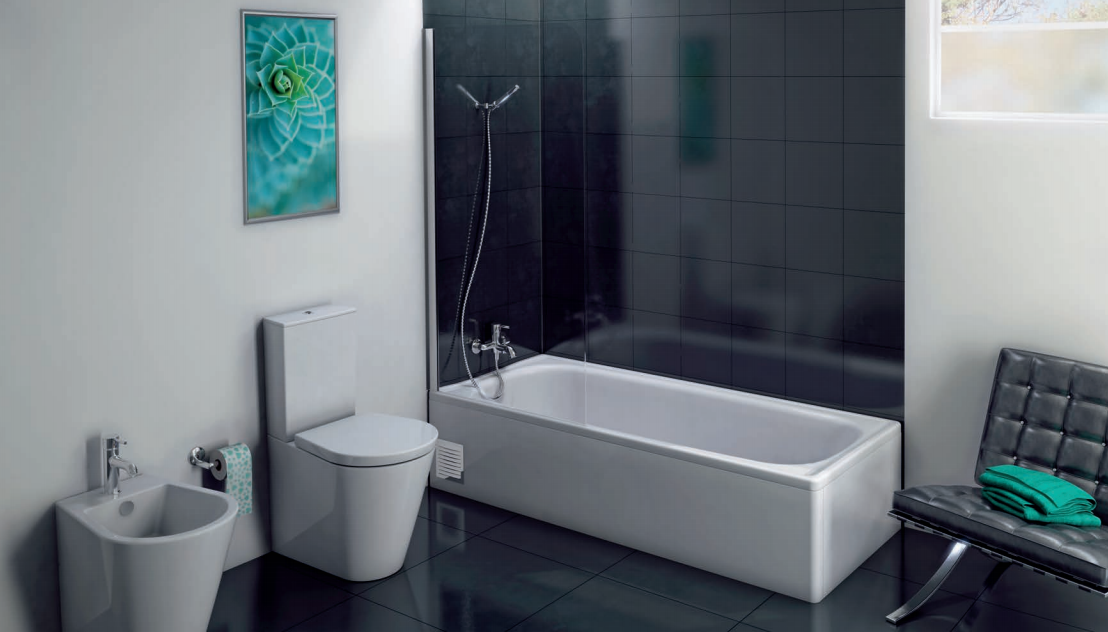 Ванна сталева BLB Europa B60E 160x70 з бронзовими ручками