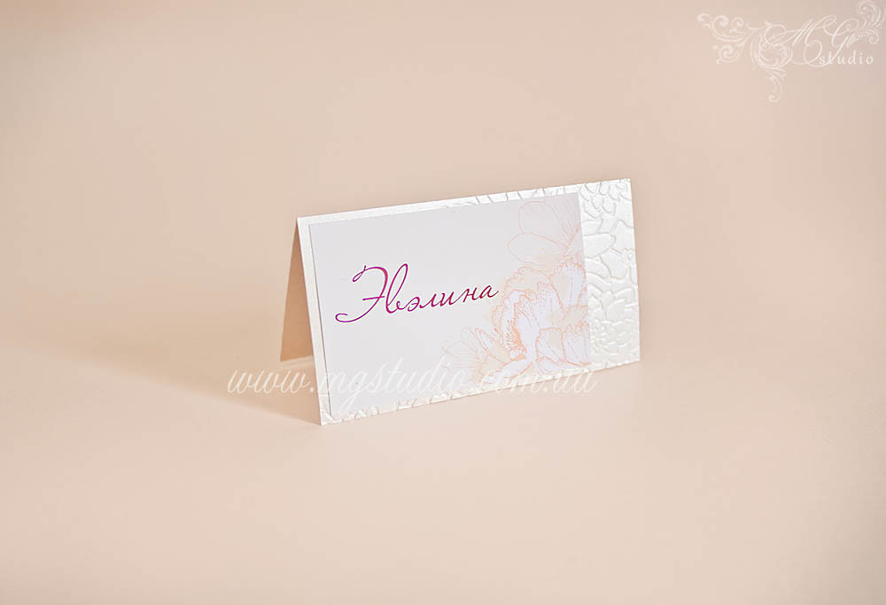 Гостевые карточки на свадьбу Flower esthetics - фото 1 - id-p1814315382