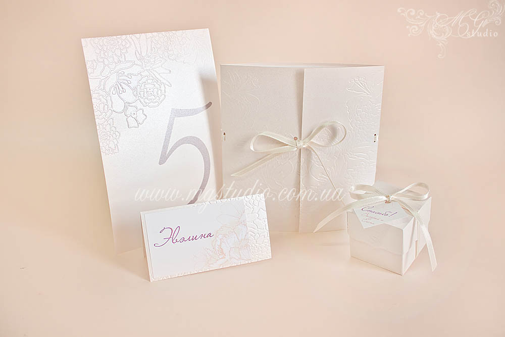 Гостевые карточки на свадьбу Flower esthetics - фото 2 - id-p1814315382