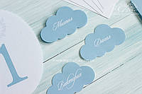 Гостевые карточки на свадьбу Cloud