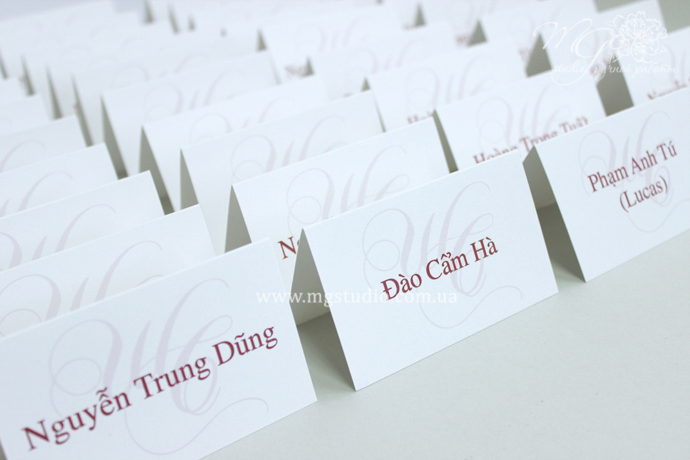 Гостевые карточки на свадьбу Simple Card - фото 5 - id-p1814315386
