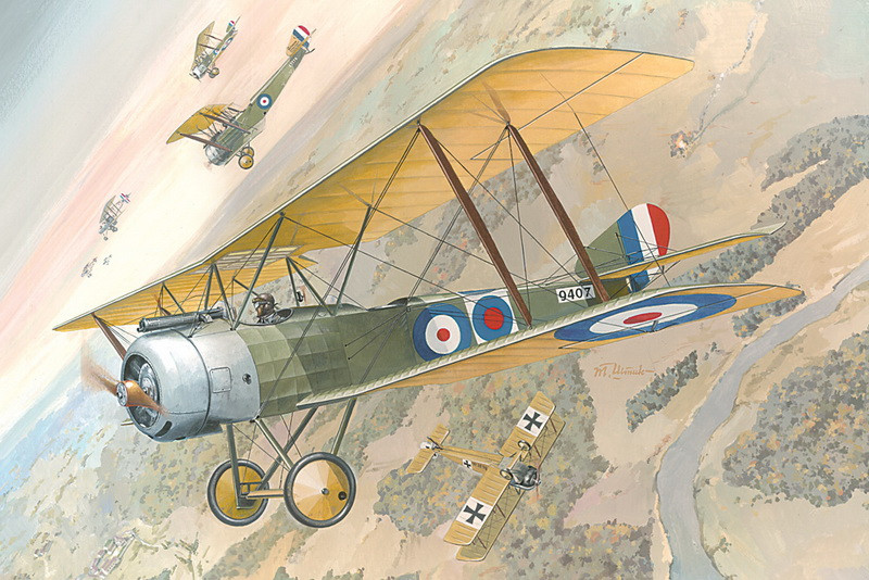 Пластикова модель 1/32 Roden 635 британський двомысний Sopwith 1½ Strutter, фото 1