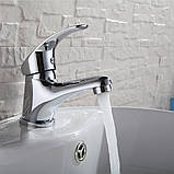 Змішувач для умивальника Frap F1036, хром, фото 2