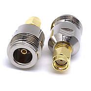 Перехідник антенний RP SMA Male - N type Female з'єднувач коннектор адаптер для антен подовжувачів радіо, фото 2