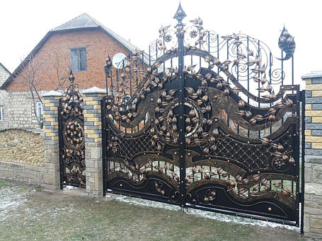 Ворота ковані Астра 2, фото 1