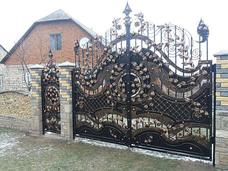 Ворота ковані Астра 2, фото 2