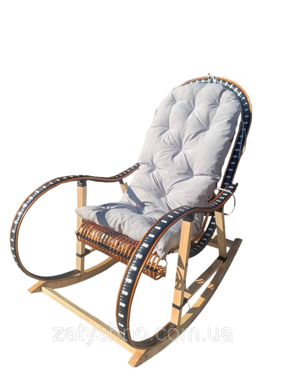 Кресло качалка из лозы | кресло-качалка для отдыха | кресло качалка садовая - фото 1 - id-p18223684