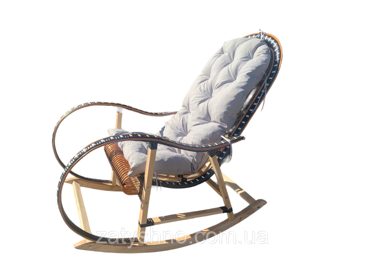 Кресло качалка из лозы | кресло-качалка для отдыха | кресло качалка садовая - фото 4 - id-p18223684