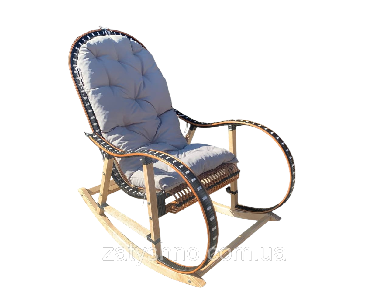 Кресло качалка из лозы | кресло-качалка для отдыха | кресло качалка садовая - фото 5 - id-p18223684