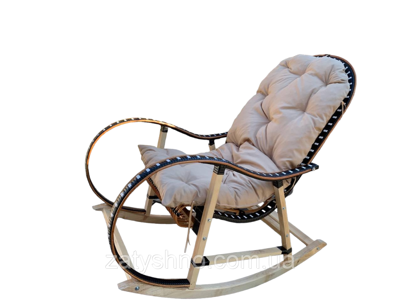 Кресло качалка из лозы | кресло-качалка для отдыха | кресло качалка садовая - фото 10 - id-p18223684