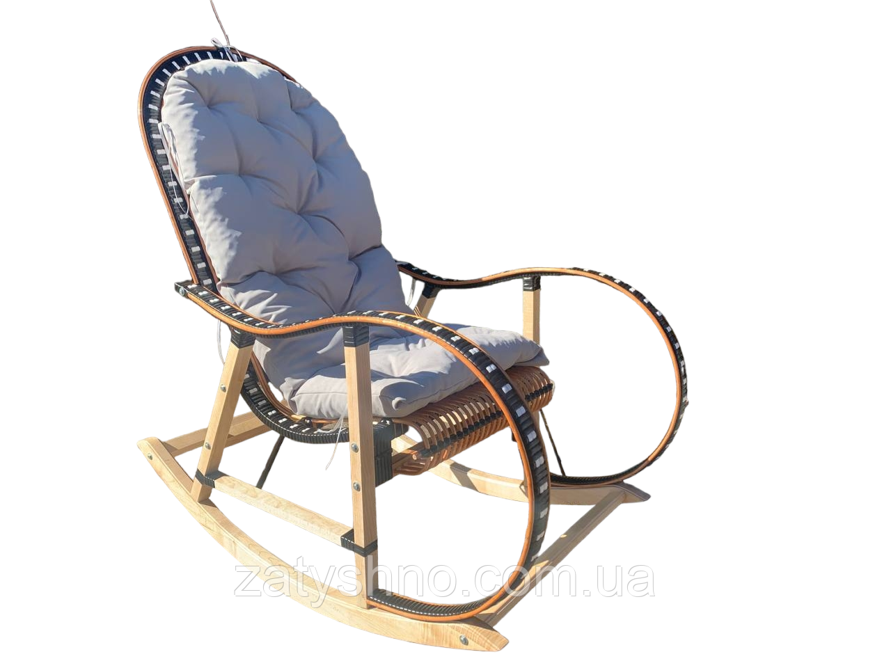 Кресло качалка из лозы | кресло-качалка для отдыха | кресло качалка садовая - фото 8 - id-p18223684