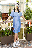 Сарафан для вагітних та годуючих мам Rina S Юла Мама Синій, фото 3