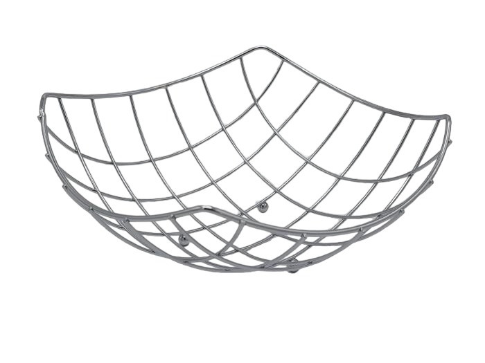 Фруктівниця з нержавіючої сталі Ваза для фруктів з нержавіючої сталі 24*24 cm H 10 cm