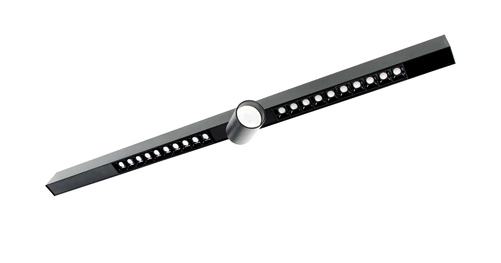 Система трекових світильників Vela Domino GRILLE-10 2х15W TRACK GU10 1m