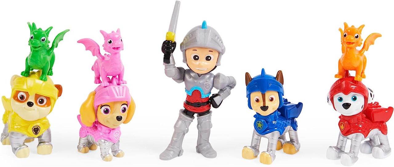 Набор 8 фигурок Paw Patrol, Rescue Knights Ryder and Pups Figure Gift Pack with 8 Toy Figures