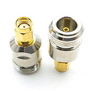 Перехідник антенний RP SMA Male - N type Female з'єднувач коннектор адаптер для антен подовжувачів радіо, фото 3