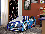 Ліжко-машинка 80*170 Эліт ELIT E-1 BMW Синій, фото 3