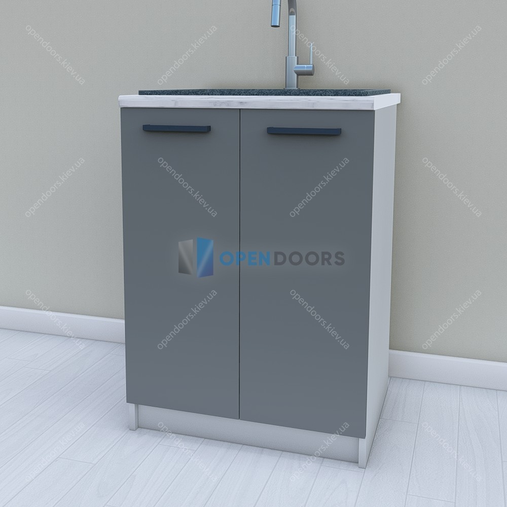 Тумба під мийку без стільниці МП23 600 мм – ДСП | Opendoors, фото 1
