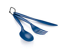 Комлект ніж, виделка, ложка GSI Outdoors Tekk Cutlery, Blue (70526)