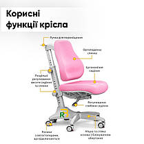 Ортопедичний набір стіл-парта і стілець зростаючі для школяра | Mealux Sherwood Energy + Match, фото 5