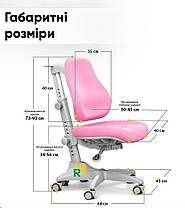 Ортопедичний набір стіл-парта і стілець зростаючі для школяра | Mealux Sherwood Energy + Match, фото 6