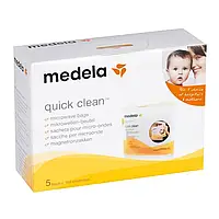 Пакеты Medela для паровой стерилизации в микроволновой печи Quick Clean Microwave Bags 5 шт.