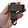 Карабін Molle тактичний E-Tac LP-411A Green військовий арміський для ременя рюкзака пояса, фото 2