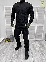 Тактический костюм Tower Black весна-лето. Военная форма черная. Армейская одежда (арт. 14255)